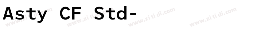 Asty CF Std字体转换 Asty CF Std字体转换